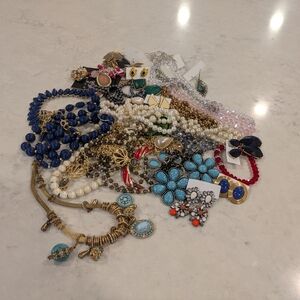 Lot Of Mixed Wearable Jewelry Used